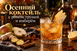 Осенний коктейль с ромом, грушей и имбирём: точные пропорции, пошаговый рецепт, варианты подачи и советы по приготовлению дома.